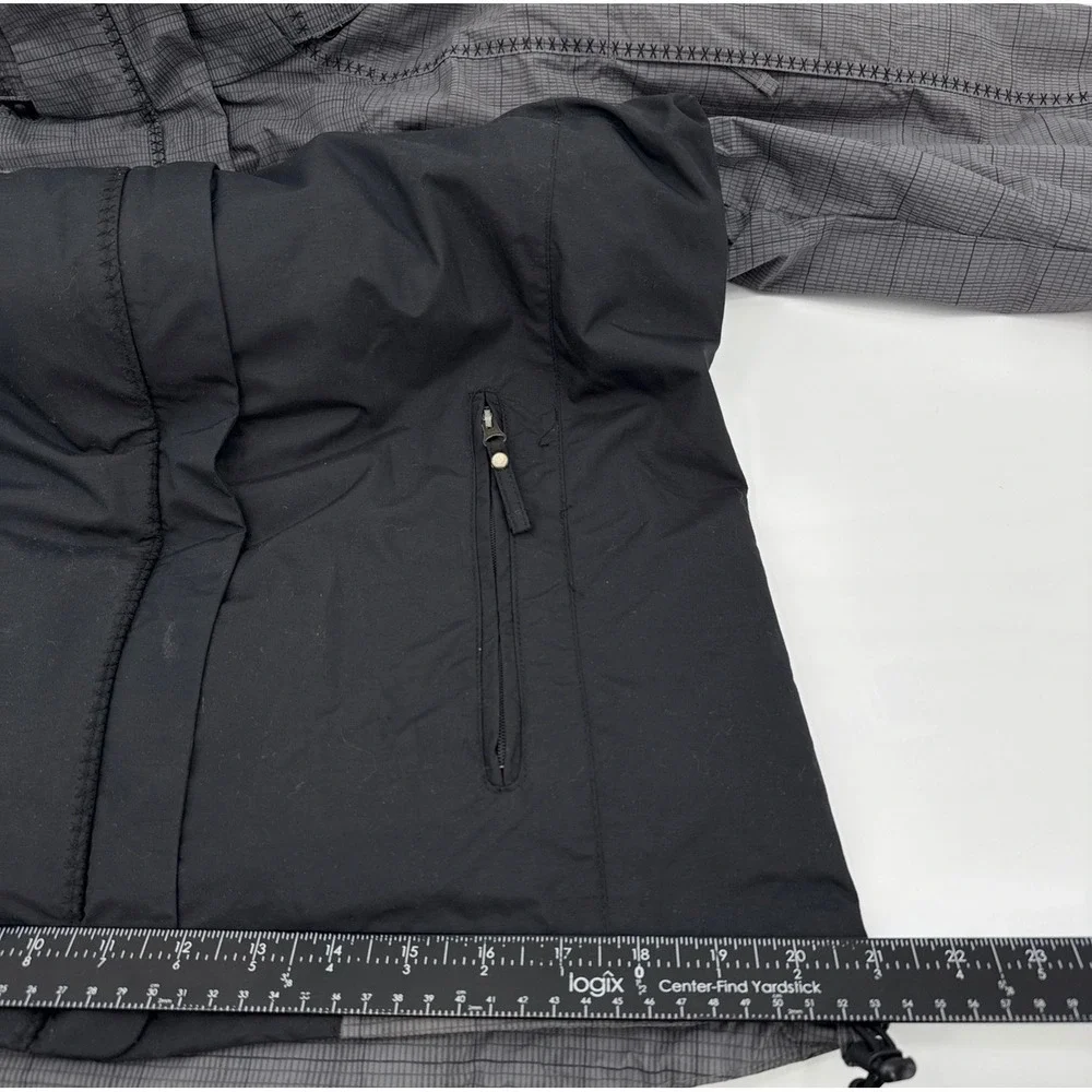 Columbia Omni-Tech Interchange Jacket Women S Grey Black Grid‎ Waterproof